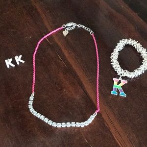 Girls K Justice bundle of jewelry